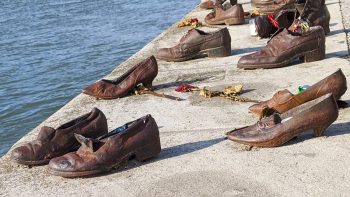 Shoes on the Danube bank Budapest