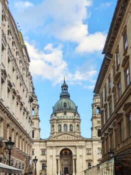 Budapest St. Stephen's Basilica Street View