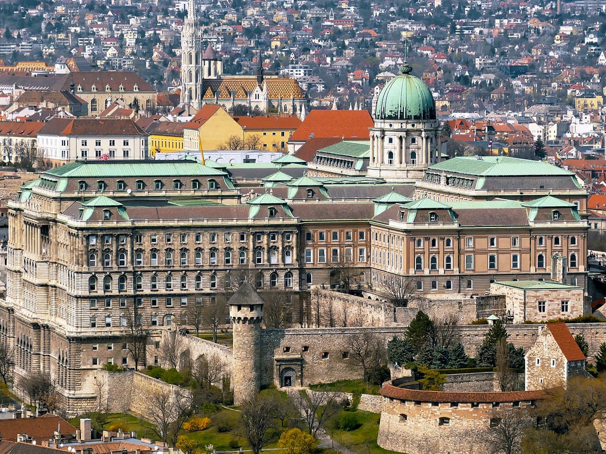 Budapest Castle Hill District Panoramic View