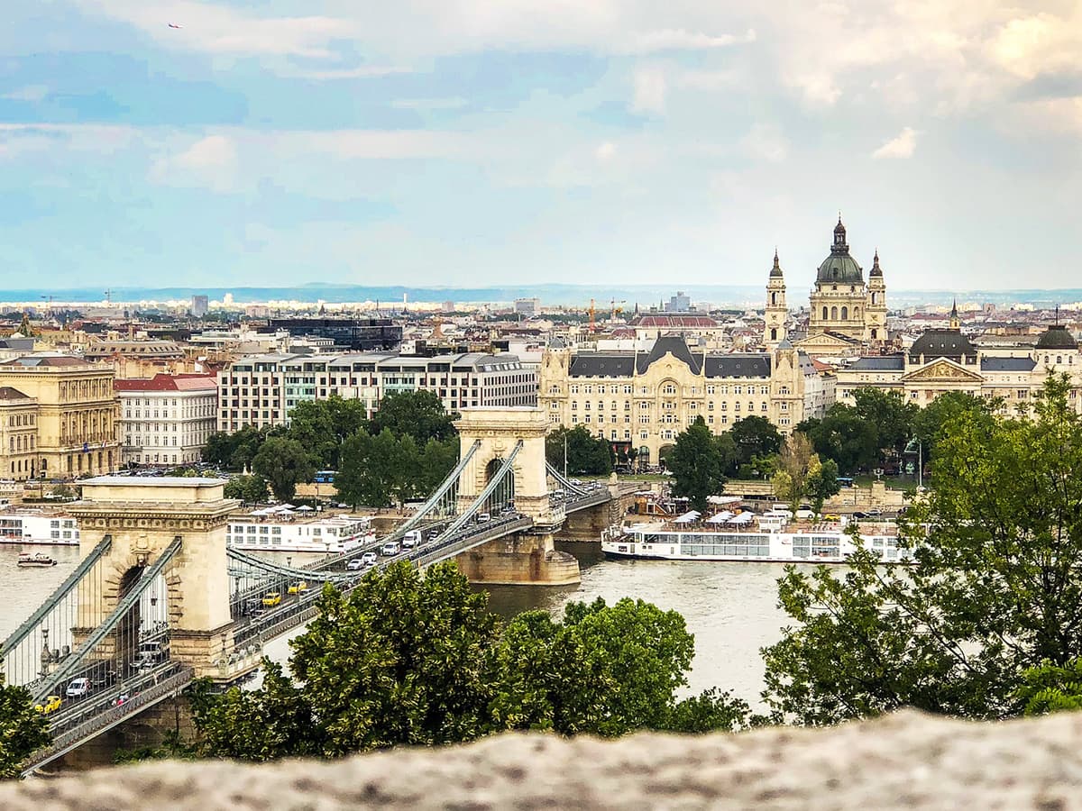Budapest Chain Bridge Danube