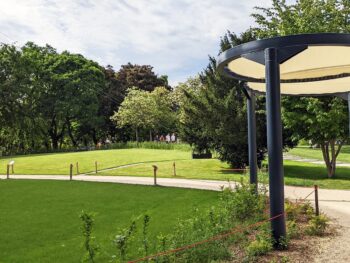 Budapest City Park in spring