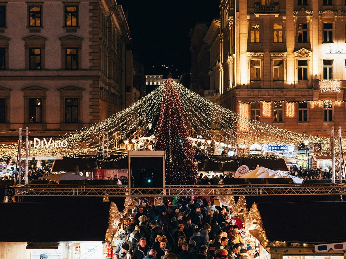 Budapest Christmas Market Vörösmarty Square