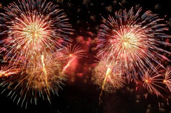 Budapest Hungary Fireworks