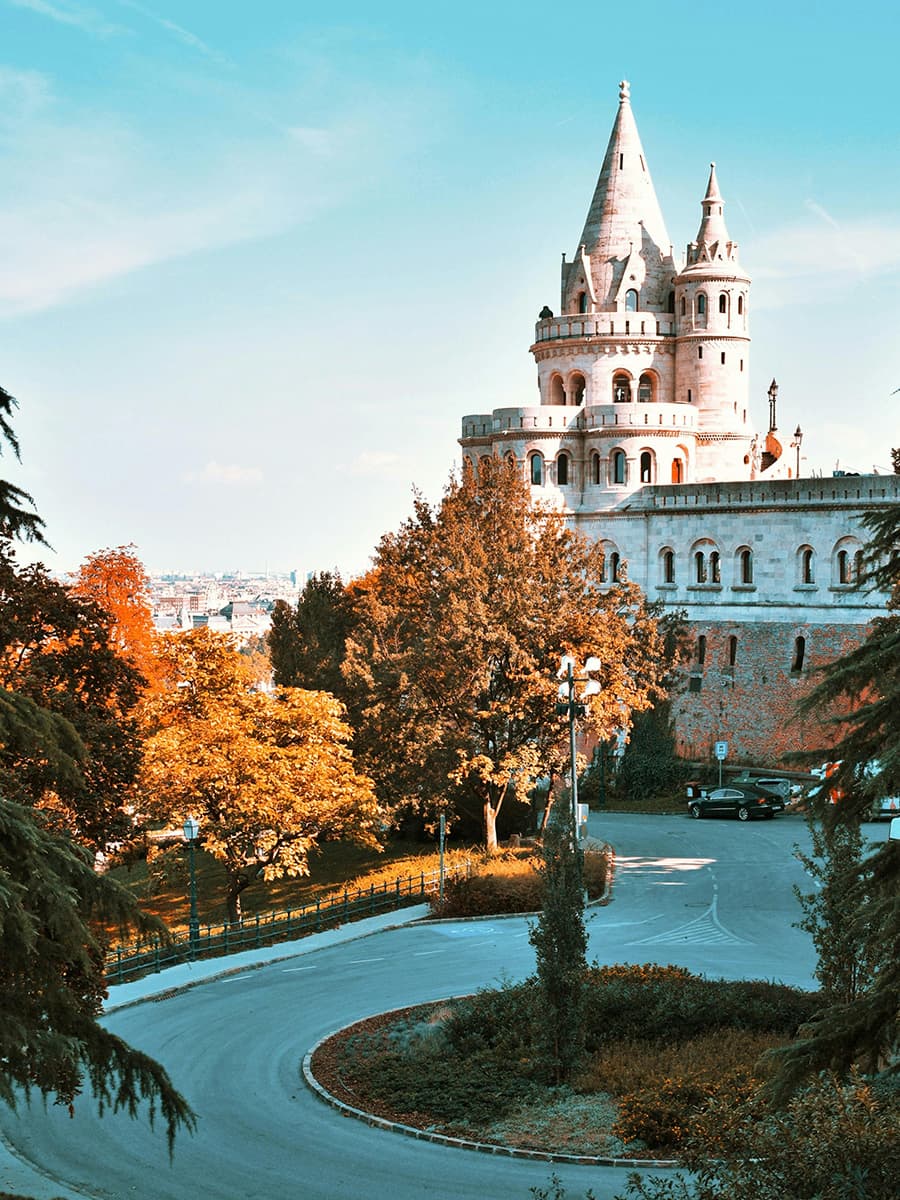 Budapest Fisherman's Bastion in Autumn Lights