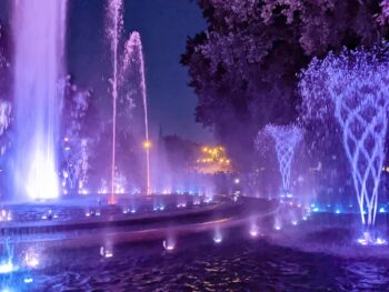 Budapest Margaret Island Musical Fountain at Night