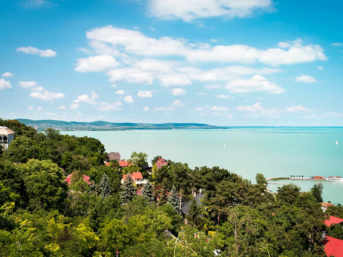 Tihany at Lake Balaton, Hungary with the Benedictine Abbey