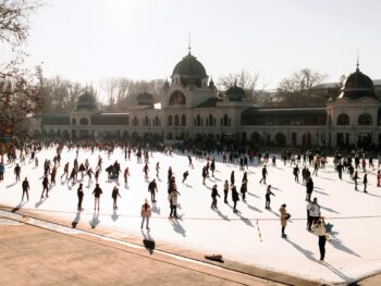 Budapest City Park Ice Skate Rink Park