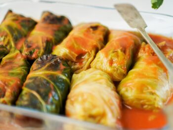 Hungarian Stuffed Cabbage with Tomato - Winter Comfort Food