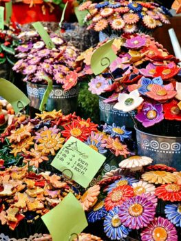 Budapest Easter Market Ceramic Flowers