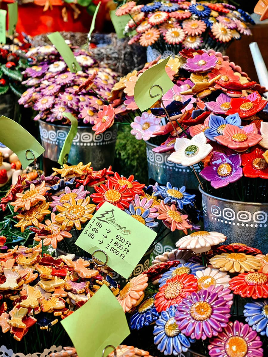 Budapest Easter Market Ceramic Flowers